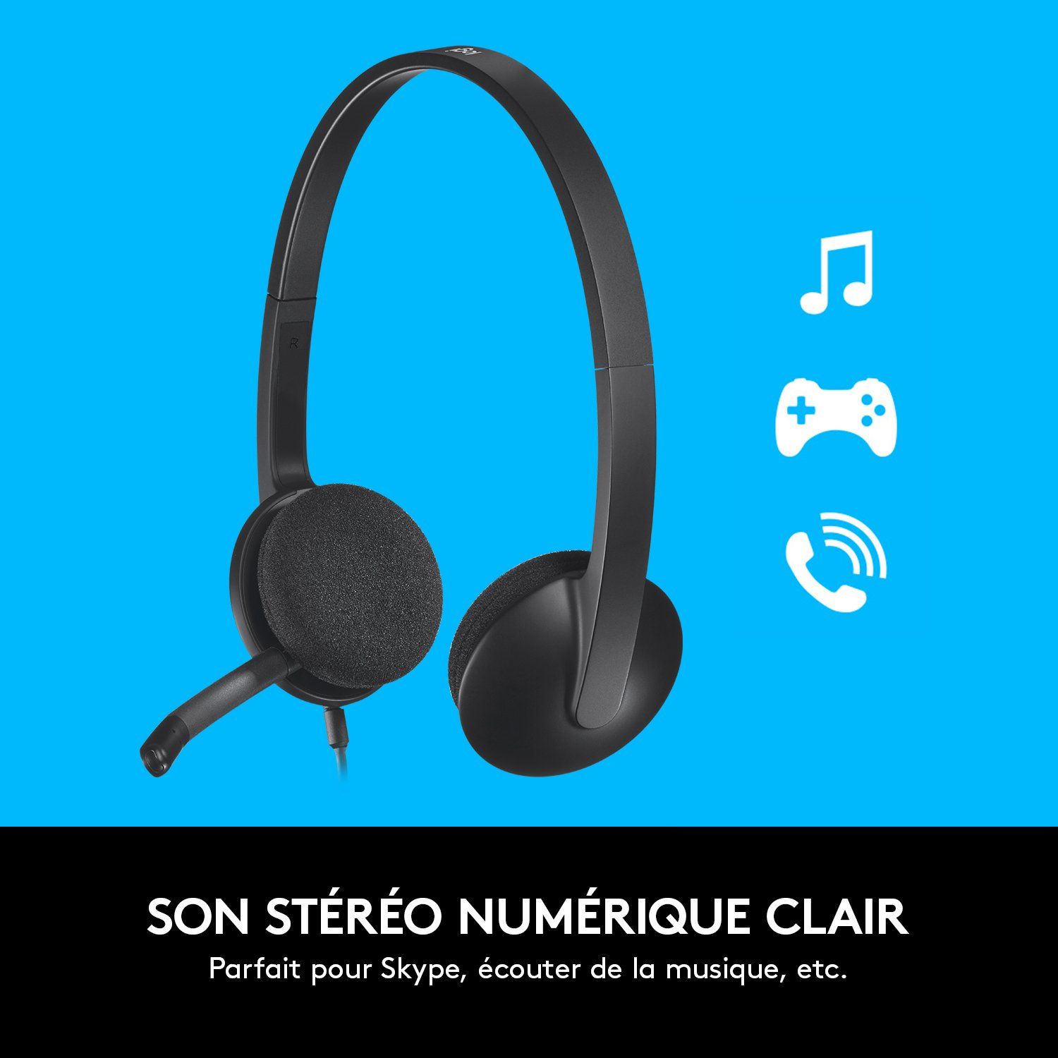 Casque bureautique H340 - Filaire LOGITECH