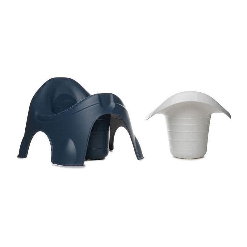 Pot - Thermobaby - Ideo - Bleu - Avec Écuelle Amovible, Ergonomique Et Robuste