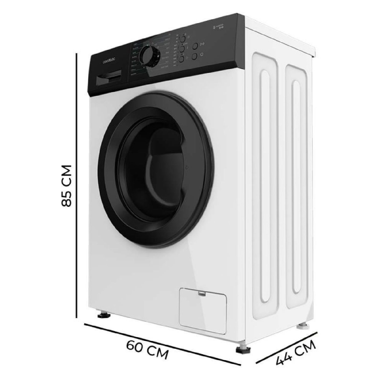 Lave-linge Cecotec 6kg Chargement Frontal Bolero Dresscode 620 Inverter. 1000rpm 16 Programmes Basse Consommation Moteur