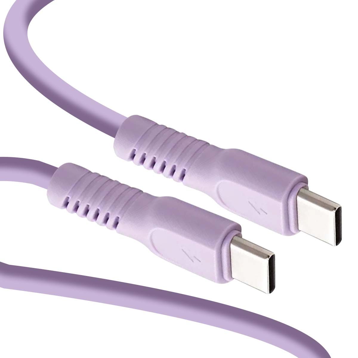 Câble De Charge 3a Et Synchro Usb-c Vers Usb-c 60w 1,8m Violet Forever