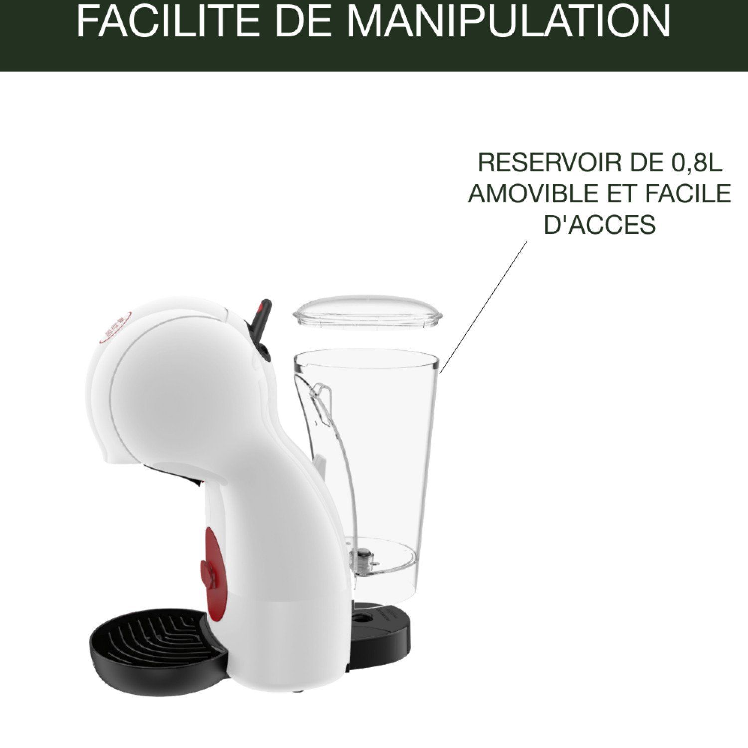 Cafetière à capsule Dolce Gusto Blanc YY5218FD KRUPS