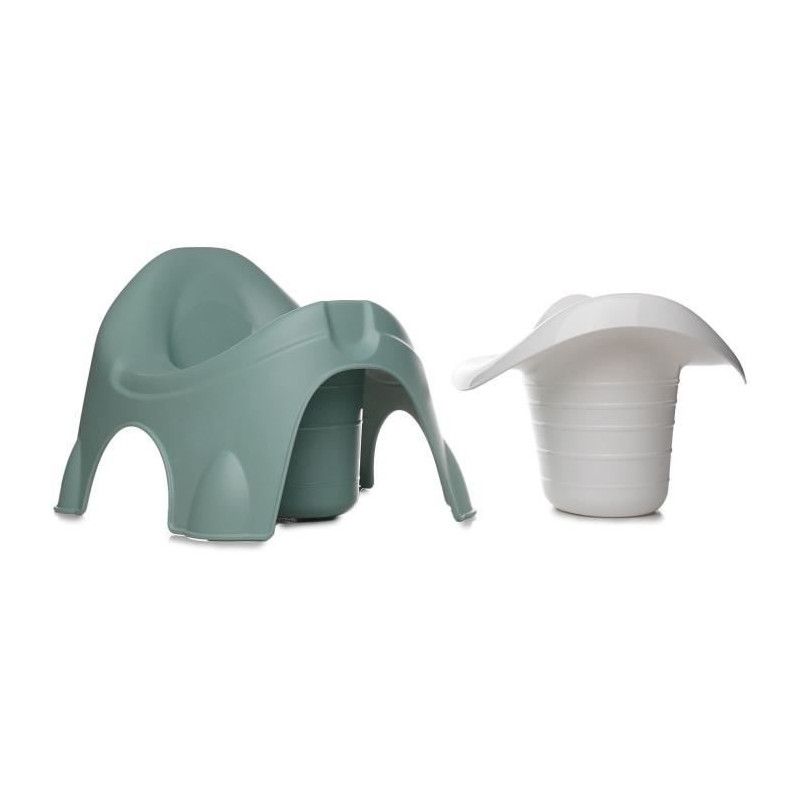 Pot - Thermobaby - Ideo - Vert Sauge - Avec Écuelle Amovible, Ergonomique Et Robuste