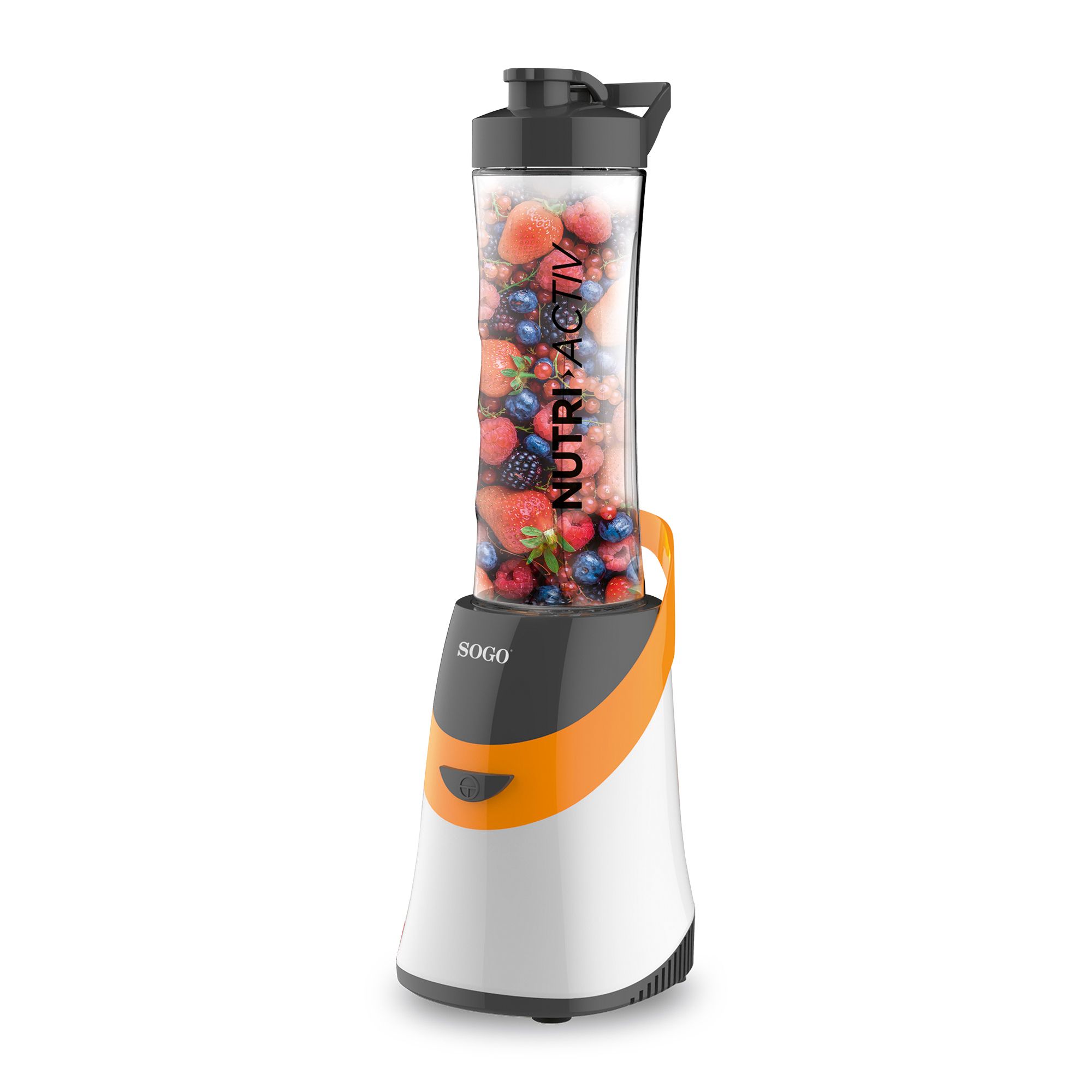 Sogo Bat-ss-5515-o Blender 0,6 L Blender Sport 350 W Noir, Orange, Blanc