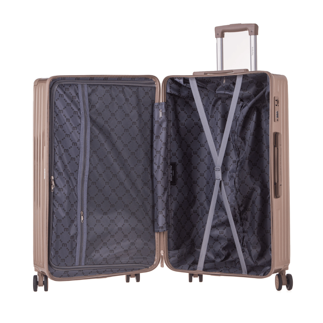 Valise Grande Rigide 76 Cm (bagage L) Rio Trunk Champagne