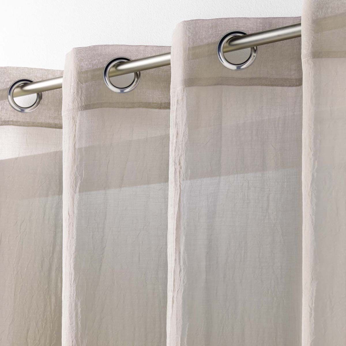 Rideau Voilage "telma" 140x280cm Taupe