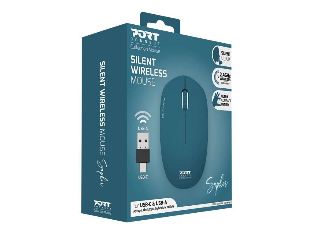 Port Connect Souris Sans Fil Pc Wireless 2.4 Ghz Collection 2 Pour Ordinateur
