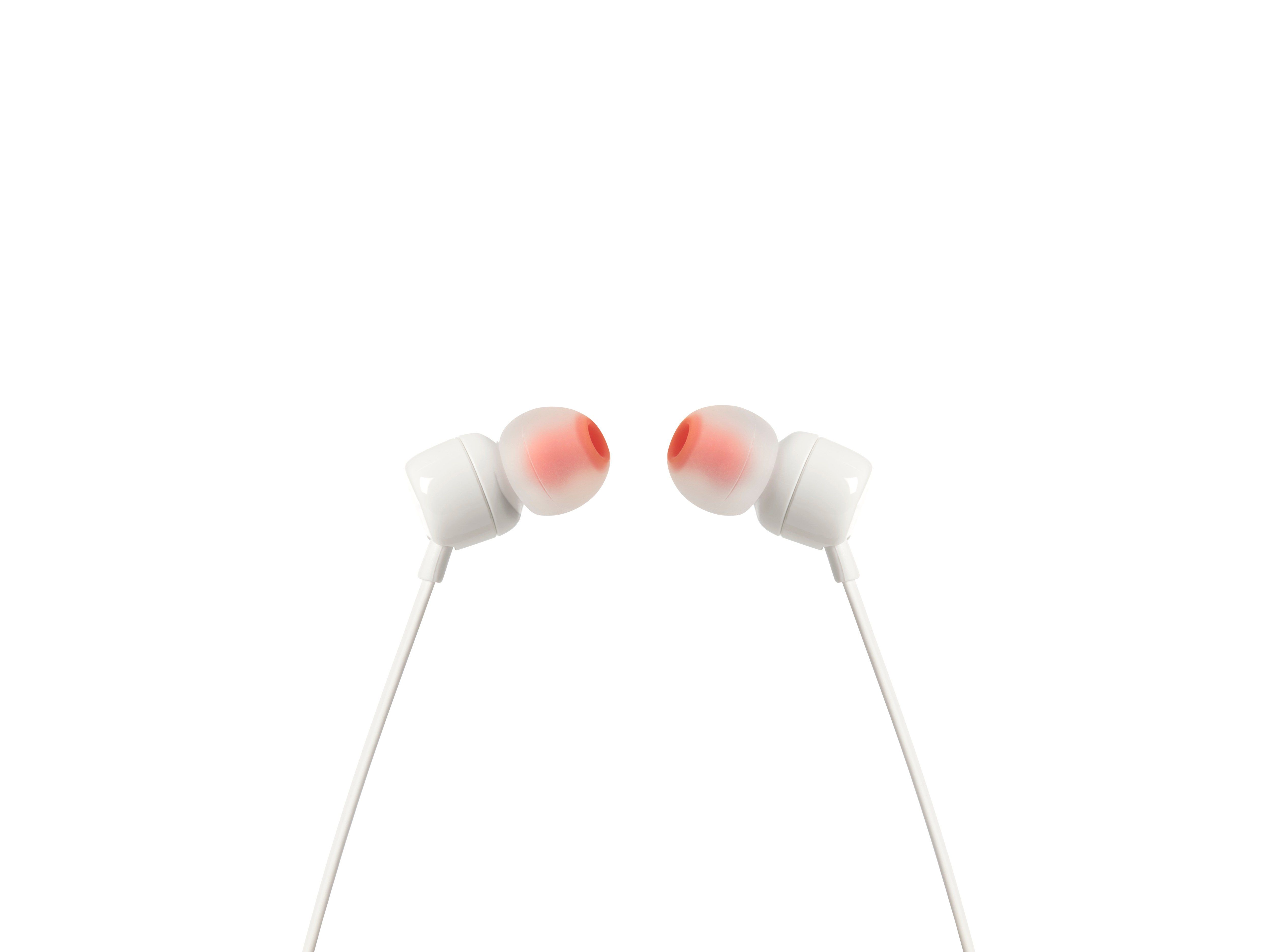 Ecouteurs Intra-auriculaires filaires T110 Blanc JBL