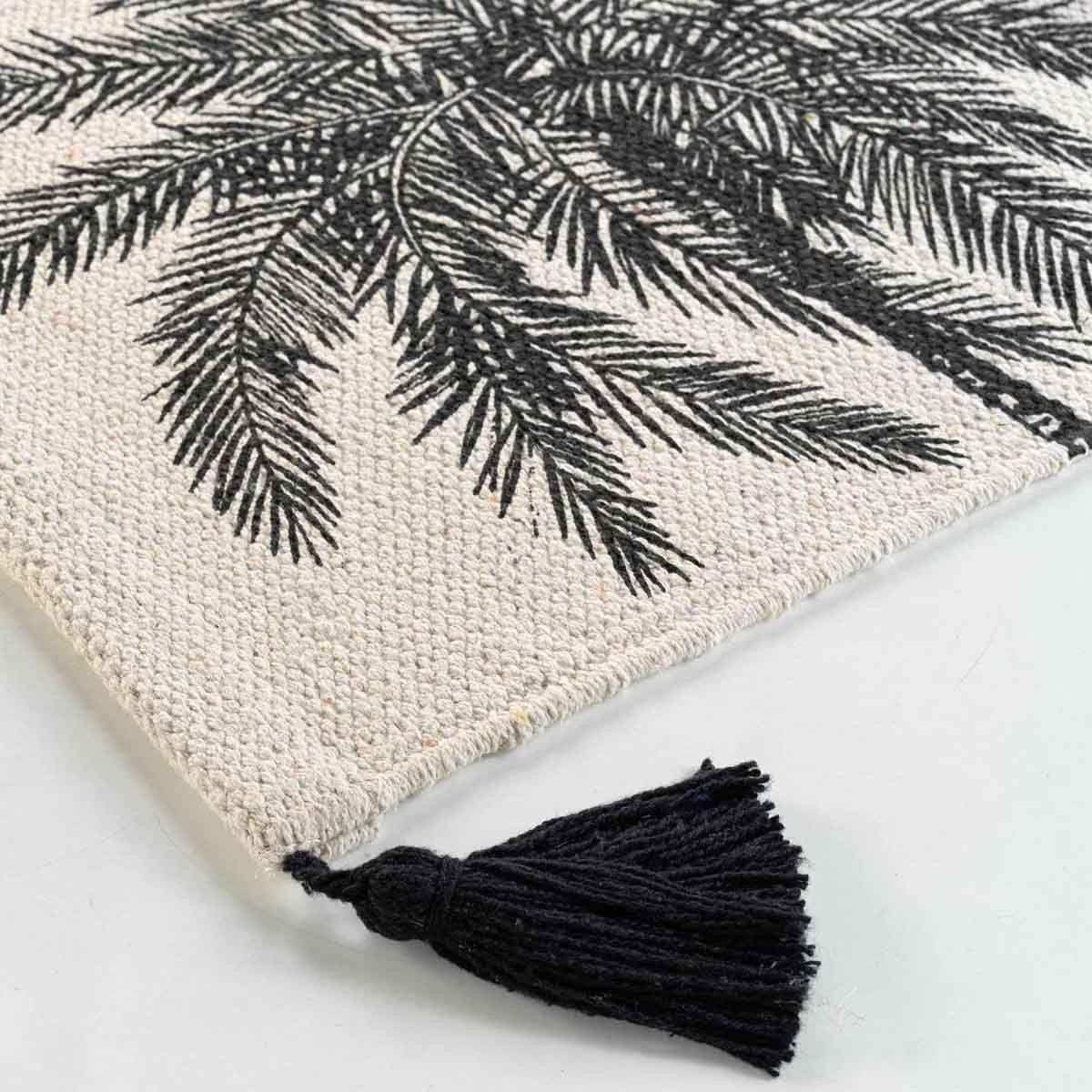 Tapis Déco Imprimé "kenya Lodge" 60x90cm Naturel