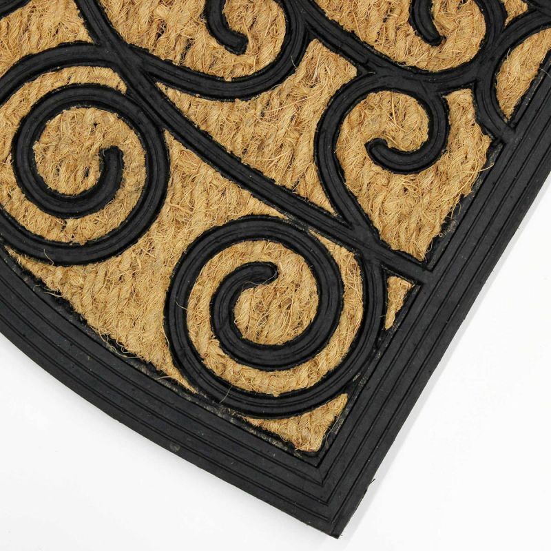 Paillasson Demi-lune "marquis" 40x60cm Naturel