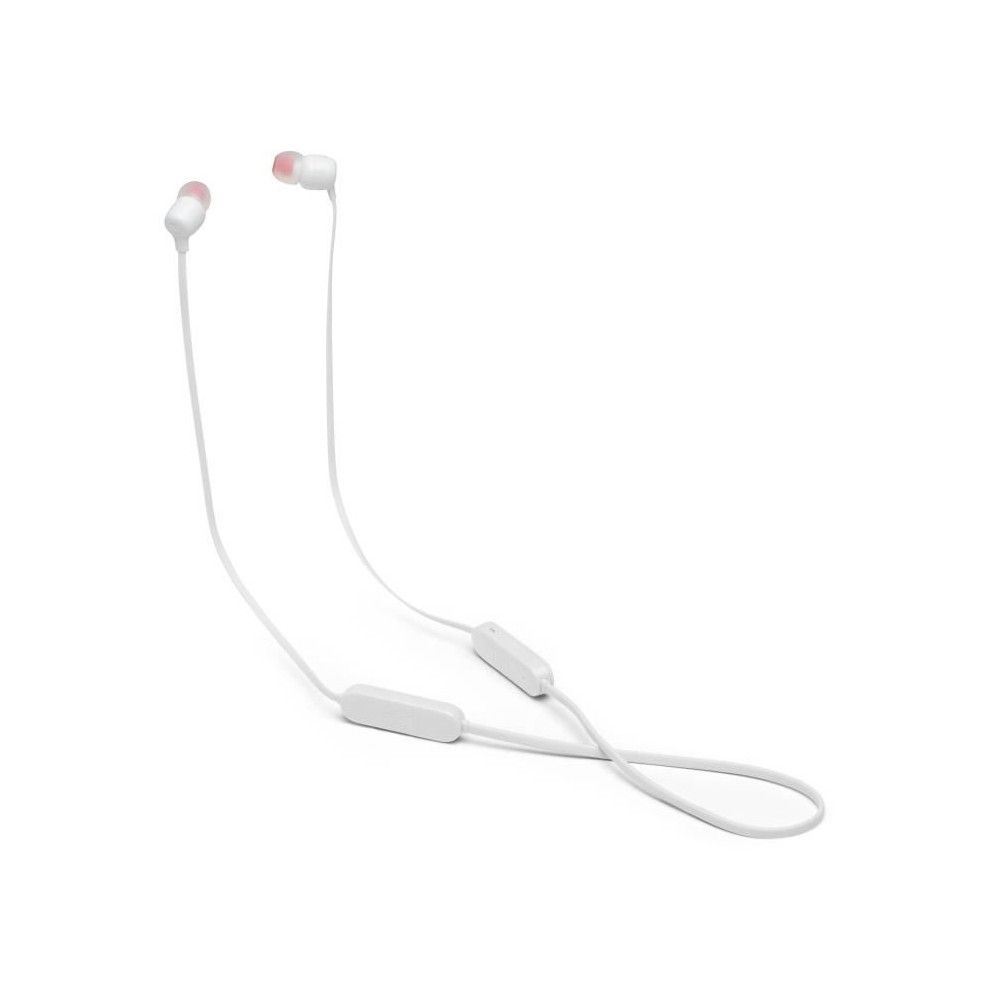 Ecouteurs Sans Fil Jbl Tune 125bt - Intra-auriculaires - Son Pure Bass - Bluetooth 5.0 - 16h D'autonomie - Blanc