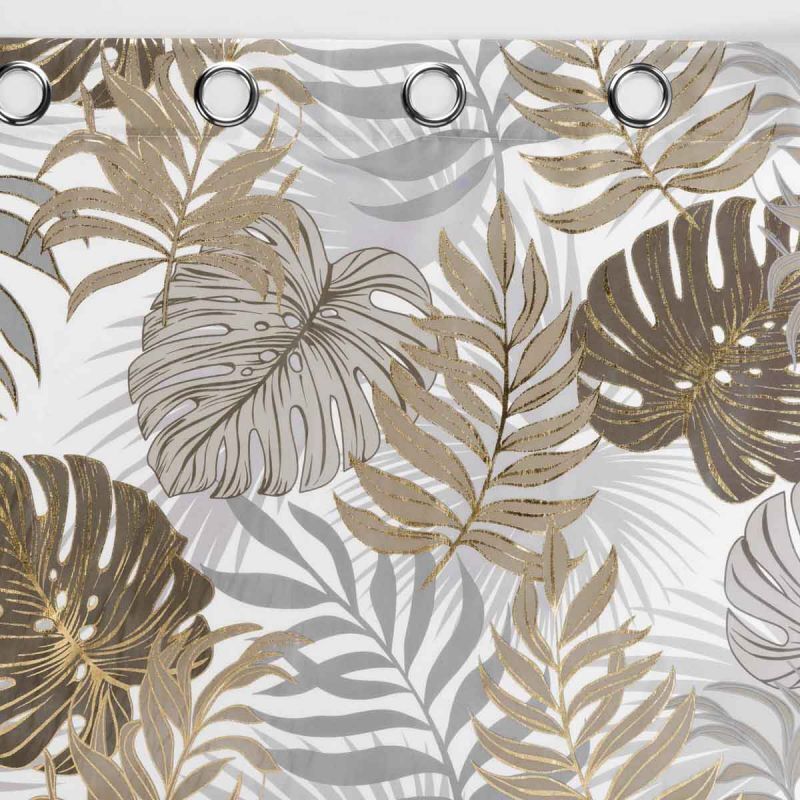 Paris Prix - Rideau À Œillets "mogador" 140x260cm Beige