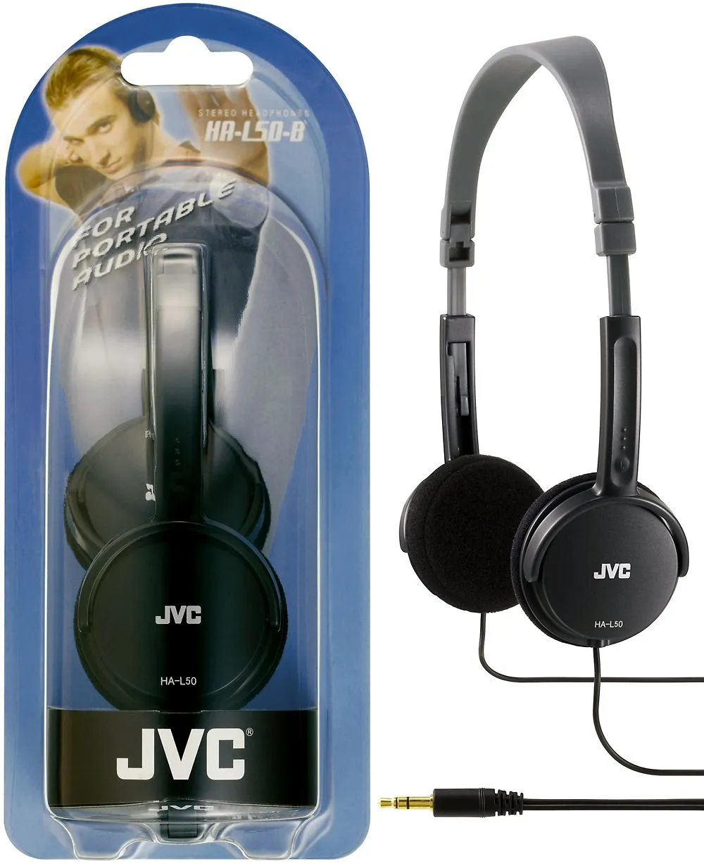 Product Image for Jvc Ha-l50-b Écouteur/casque Écouteurs Avec Fil Arceau Musique Noir