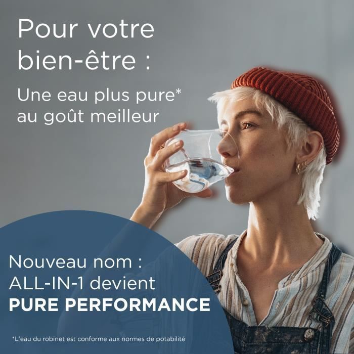 Cartouche  - Maxtra Pro Pure Performance All-in-1 - Pack De 6 - Jusqu'a 900l D'eau Filtrée