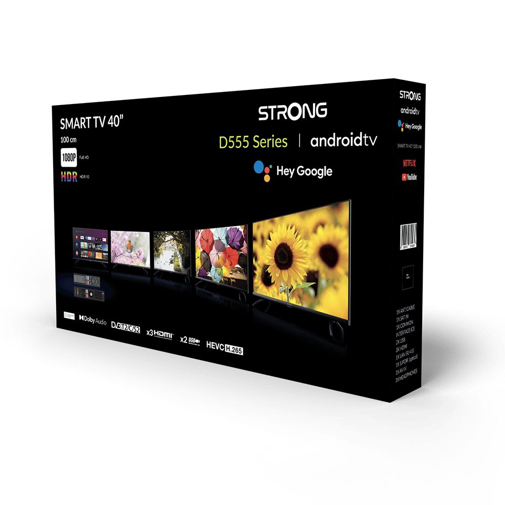 Strong Srt 40fd5553 101,6 Cm (40") Full Hd Smart Tv Wifi Noir 220 Cd/m²