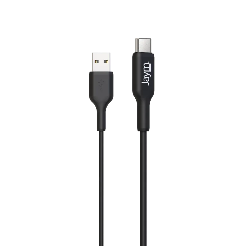 Product Image for Câble De Charge Et Synchronisation De Donnée Usb Vers Type-c 2,4a 1m Noir Jaym