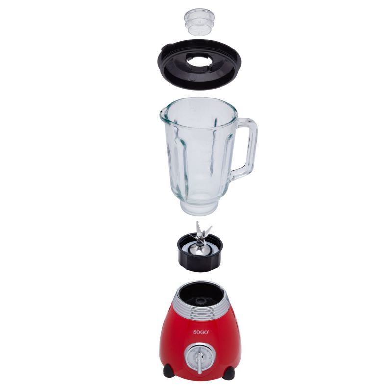 Sogo Bat-ss-5560 Blender Mixeur De Cuisine 500 W Rouge
