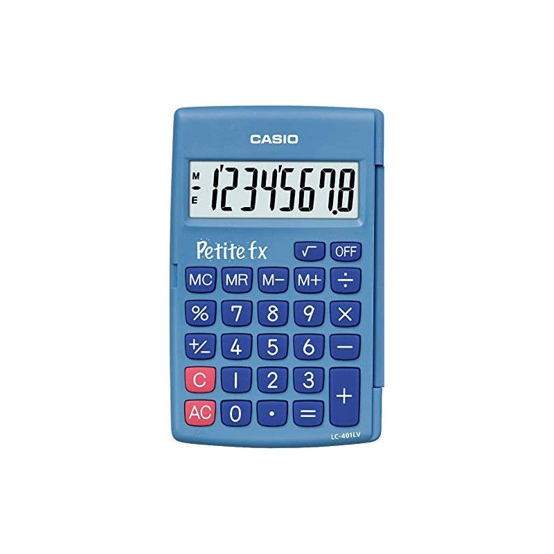 Calculatrice Casio Petite Fx Scolaire Primaire Bleue