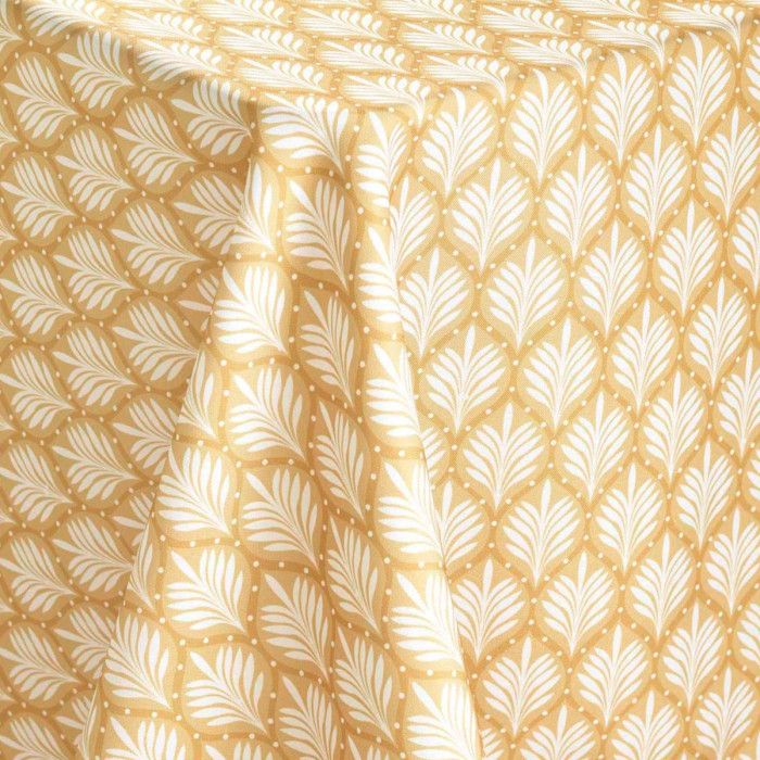 Nappe Antitache Imprimé "davia" 145x240cm Jaune