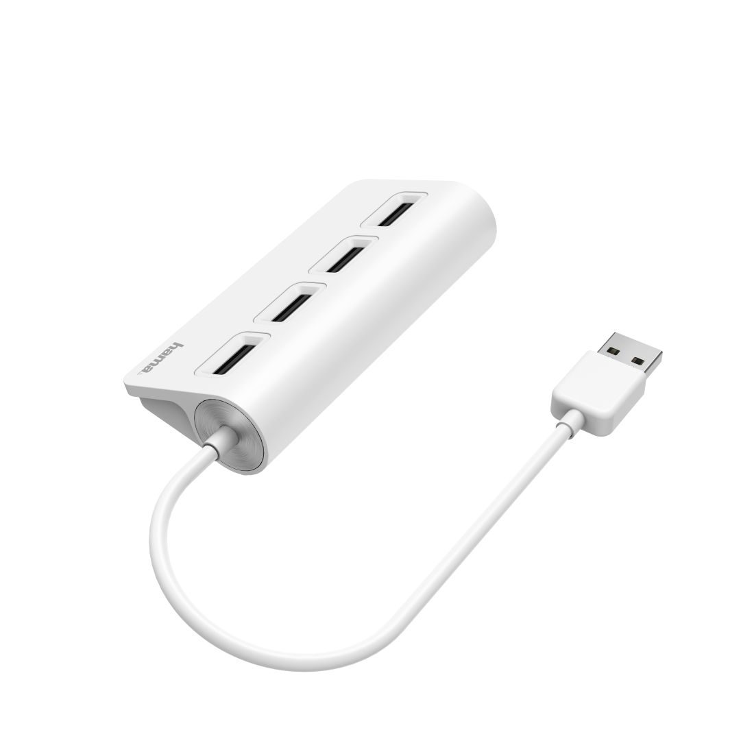 Hama 00200120 Hub & Concentrateur Usb 2.0 480 Mbit/s Blanc