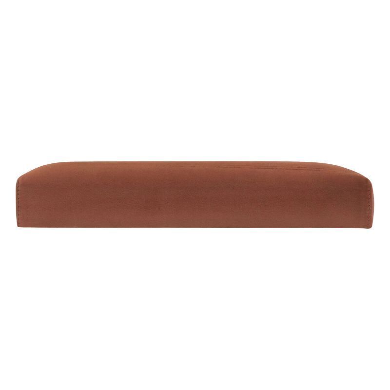 Pouf Pliant En Velours "trend Tess" 38cm Ambre