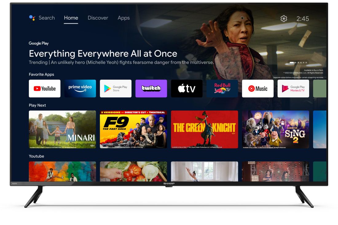 Sharp 55fl1ea Tv 139,7 Cm (55") 4k Ultra Hd Smart Tv Wifi Noir