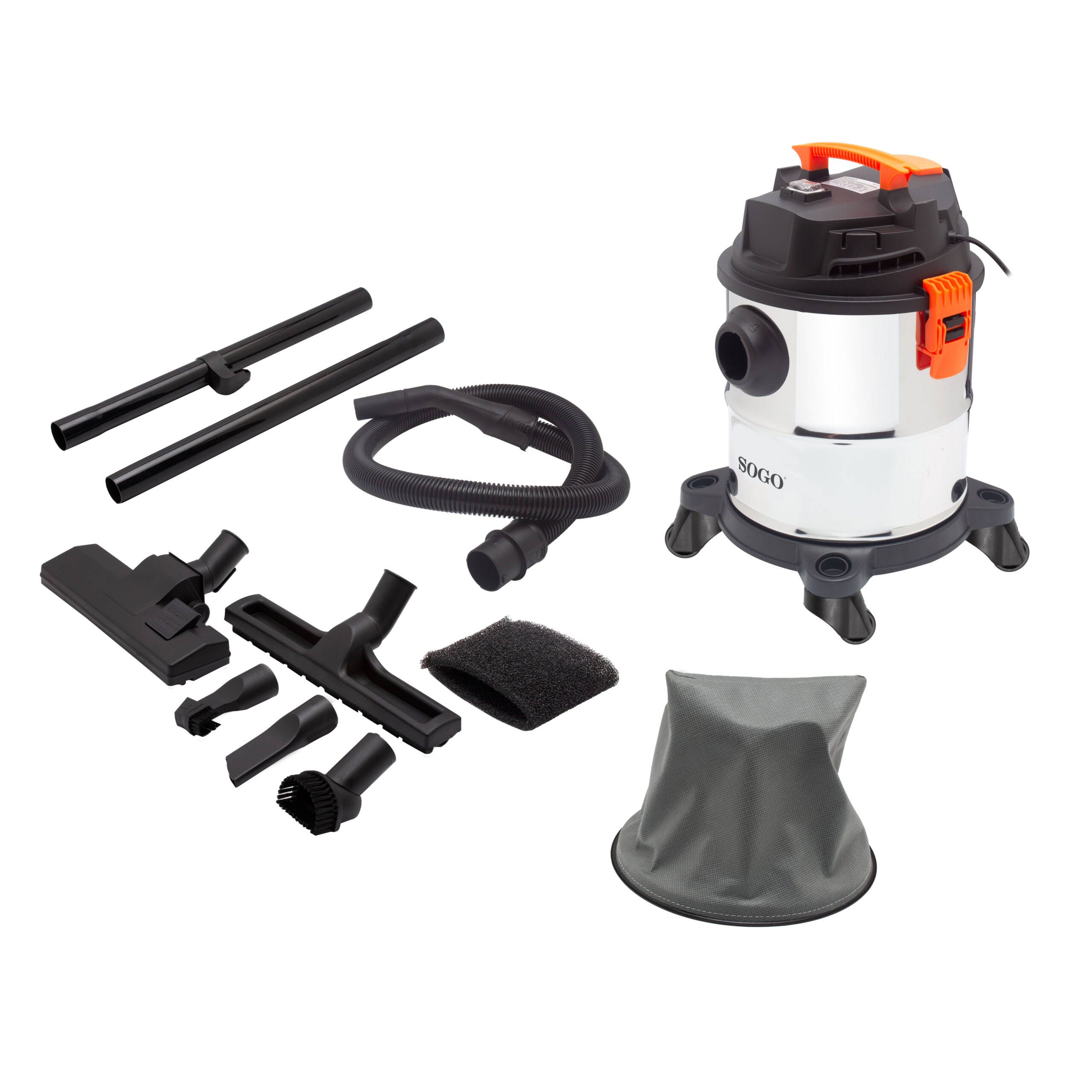 Sogo Asp-ss-16136 Aspirateur 10 L Aspirateur Sans Sac Sec&humide 1200 W