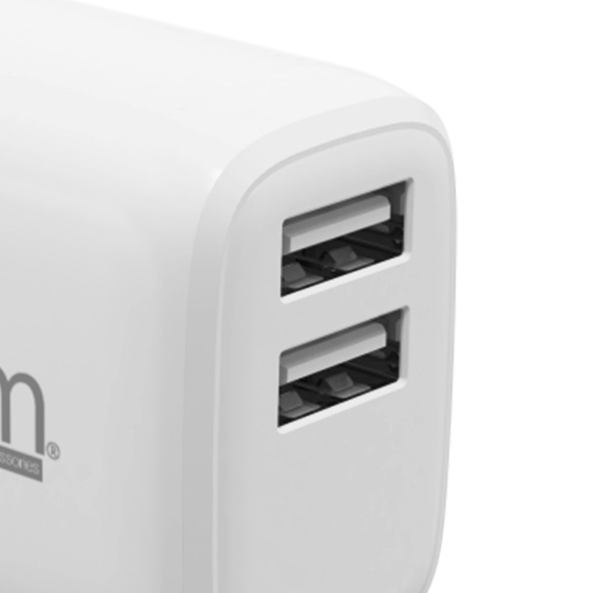 Chargeur Secteur Rapide Double Usb-a 12w 2,4a Blanc Jaym