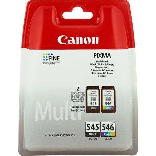 Product Image for Canon Multipack De Cartouches D'encre Pg-545/cl-546 Bk/c/m/y