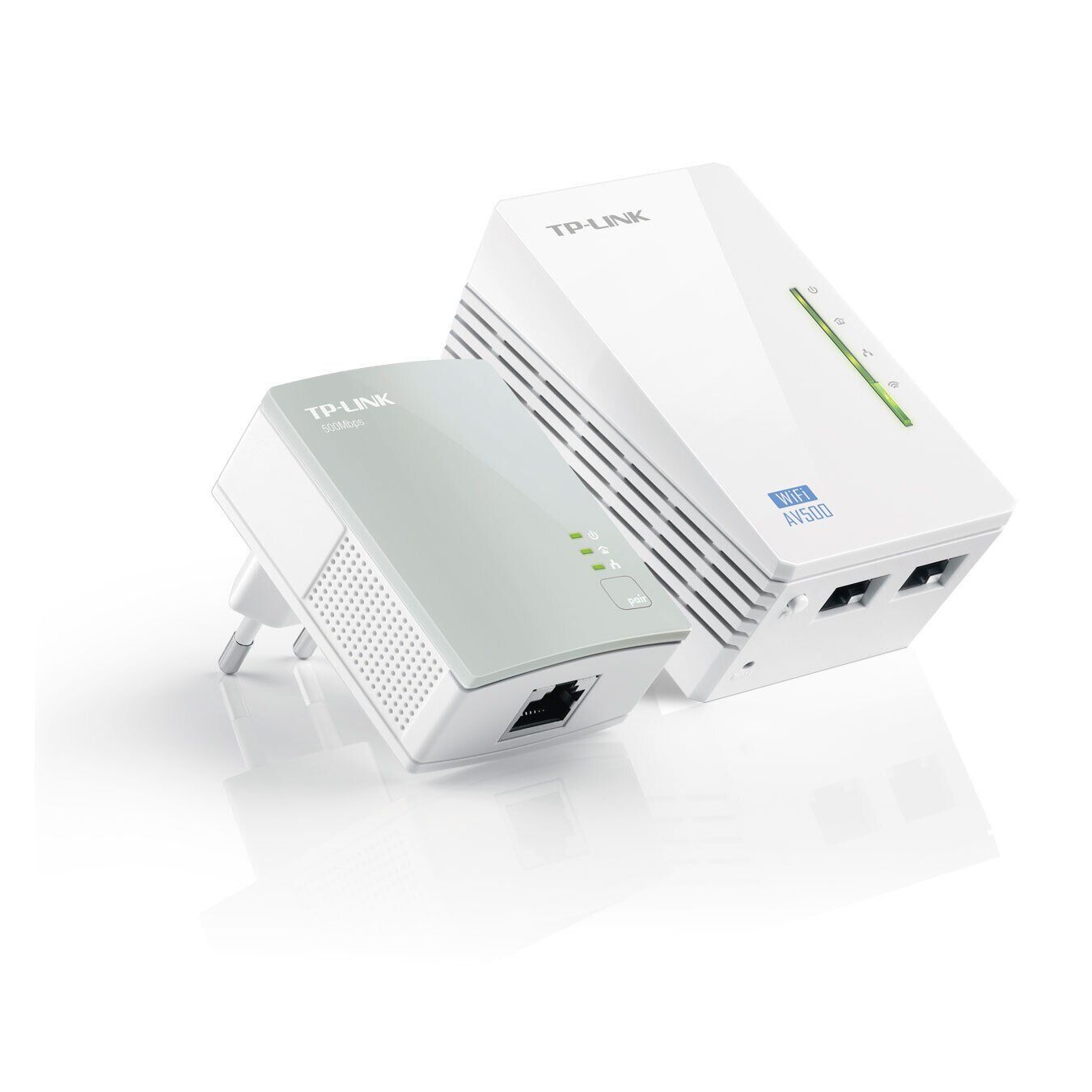 Tp-link Tl-wpa4220 Kit Kit De 2 Cpl 600 Mbps Wi-fi 300 Mbps Avec 2 Ports Ethernet
