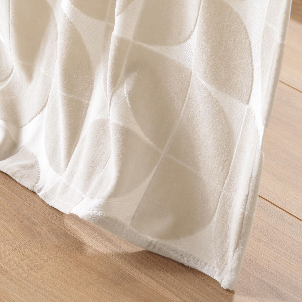 Rideau À Œillets En Velours "geolia" 135x260cm Naturel