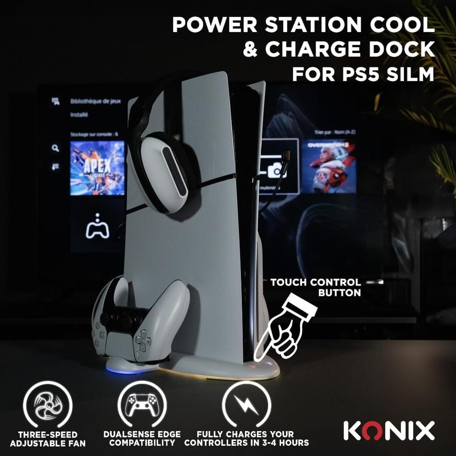 PowerStation pour PlayStation 5 Slim KONIX