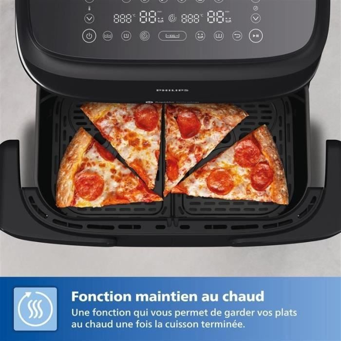 Friteuse Sans Huile  - Airfryer Na150/00 - Capacité 7,1l - Double Cuve - 6 Préréglages - 2450w