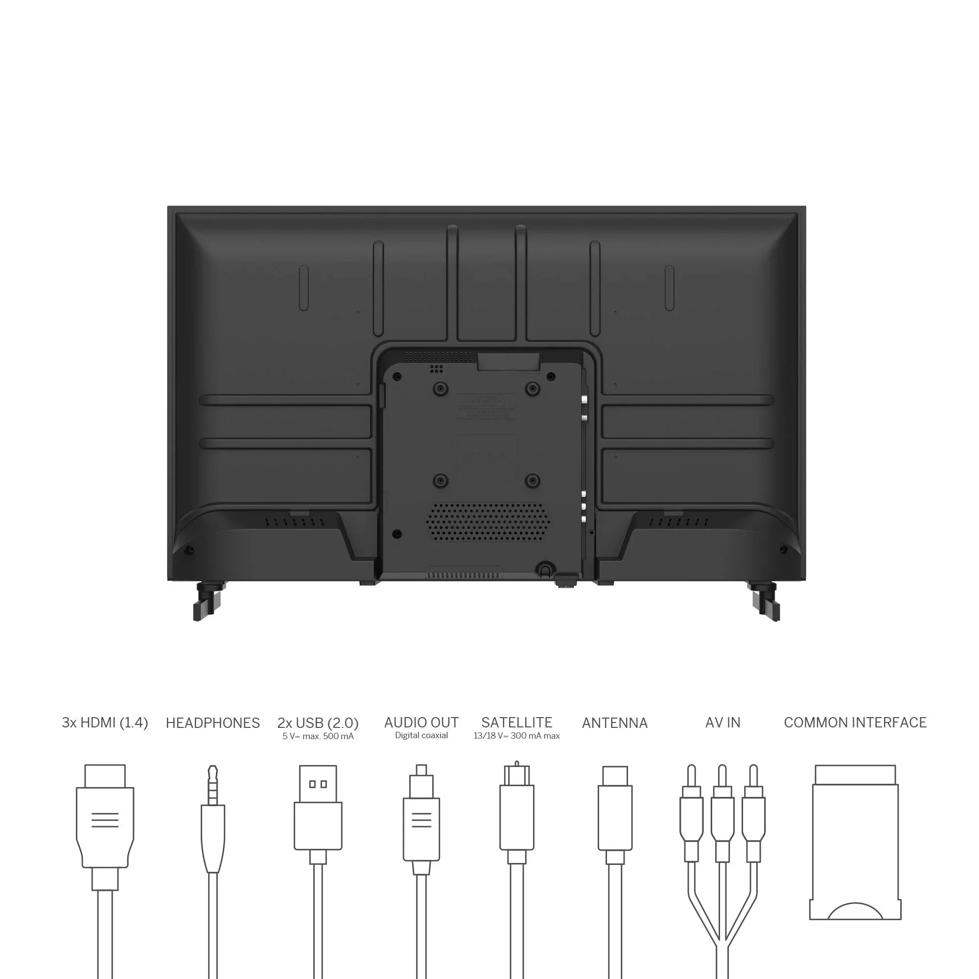 Thomson 32 Pouces (81 Cm) Easy Tv Led Hd Téléviseur