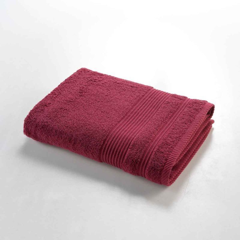 Paris Prix - Drap De Douche "tendresse" 70x130cm Rubis