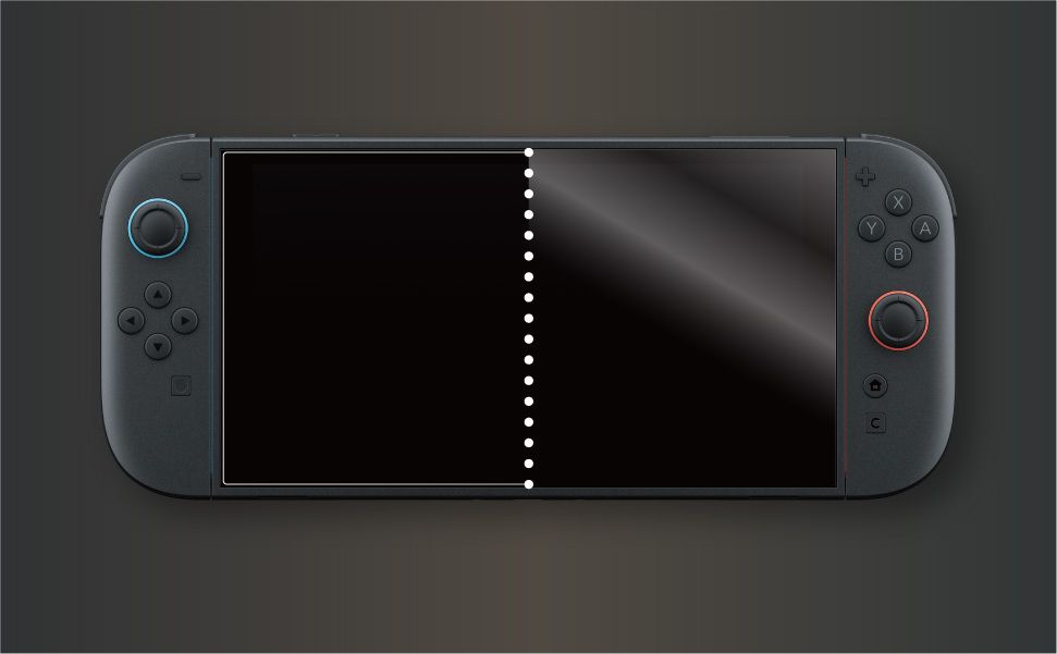 Filtre D Écran Anti Reflets Hori Transparent Pour Nintendo Switch 2