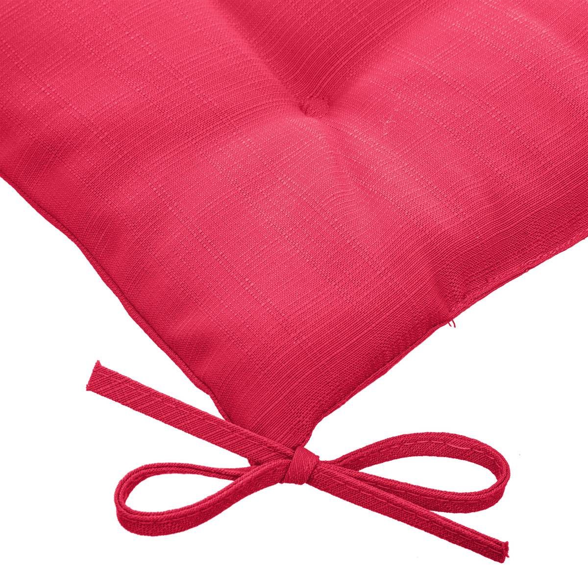 Galette De Chaise Carrée 4 Points Korai Grenade 40x40x4cm En Polyester - Hespéride