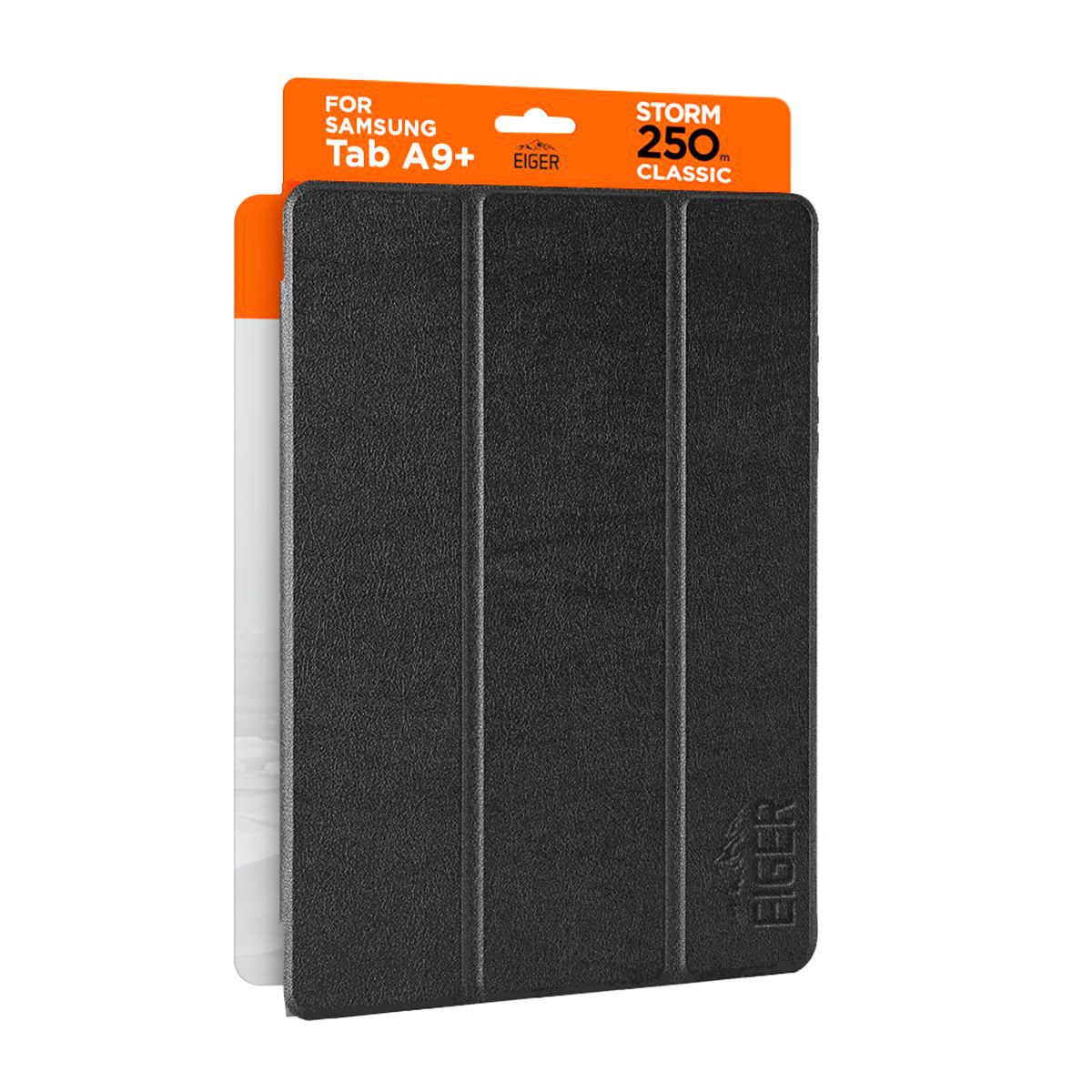 Étui Pour Galaxy Tab A9 Plus Folio Renforcé À Fonction Support Magnétique Noir Eiger