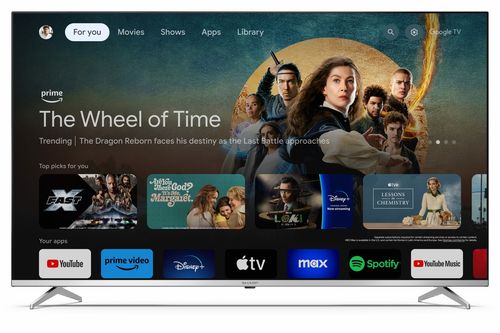 Sharp 55gp6260e Tv 139,7 Cm (55") 4k Ultra Hd Smart Tv Wifi Noir, Argent