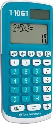 Product Image for Calculatrice TI-106 II - Bleu TEXAS INSTRUMENTS