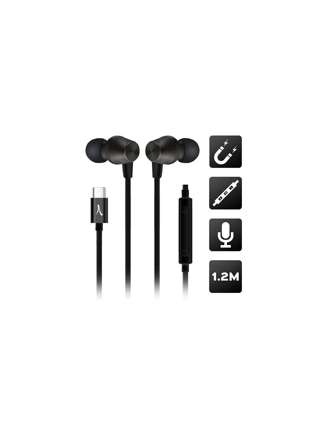 Product Image for Altadif Altintratypcblk Écouteur/casque Avec Fil Ecouteurs Appels/musique Usb Type-c Noir