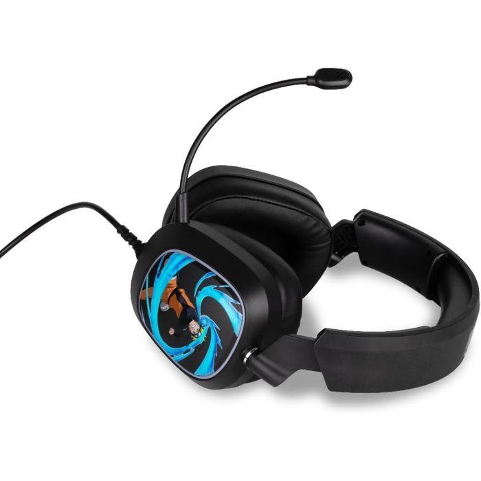 Casque Gaming - Filaire - Naruto Shippuden - 7.1 Pc - Haut-parleurs 50 Mm - Microphone - 2 M - Led - Naruto Rasengan - N