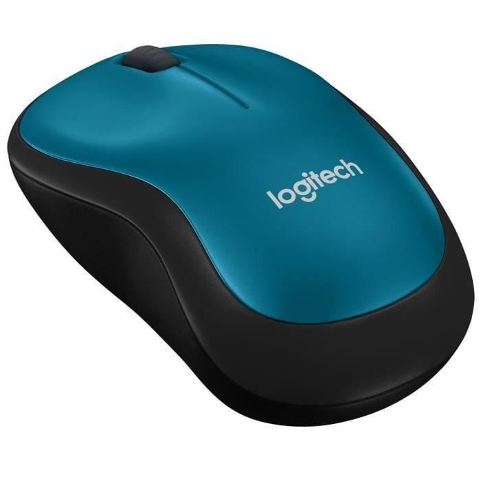 Logitech Souris Sans Fil Optique - M185 Bleu