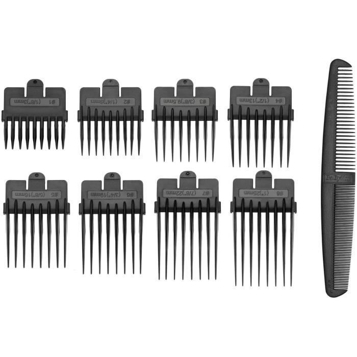 Tondeuse Cheveux - Babyliss E756e - Lames Xl 45 Mm En Acier Inoxydable - 8 Guides De Coupe