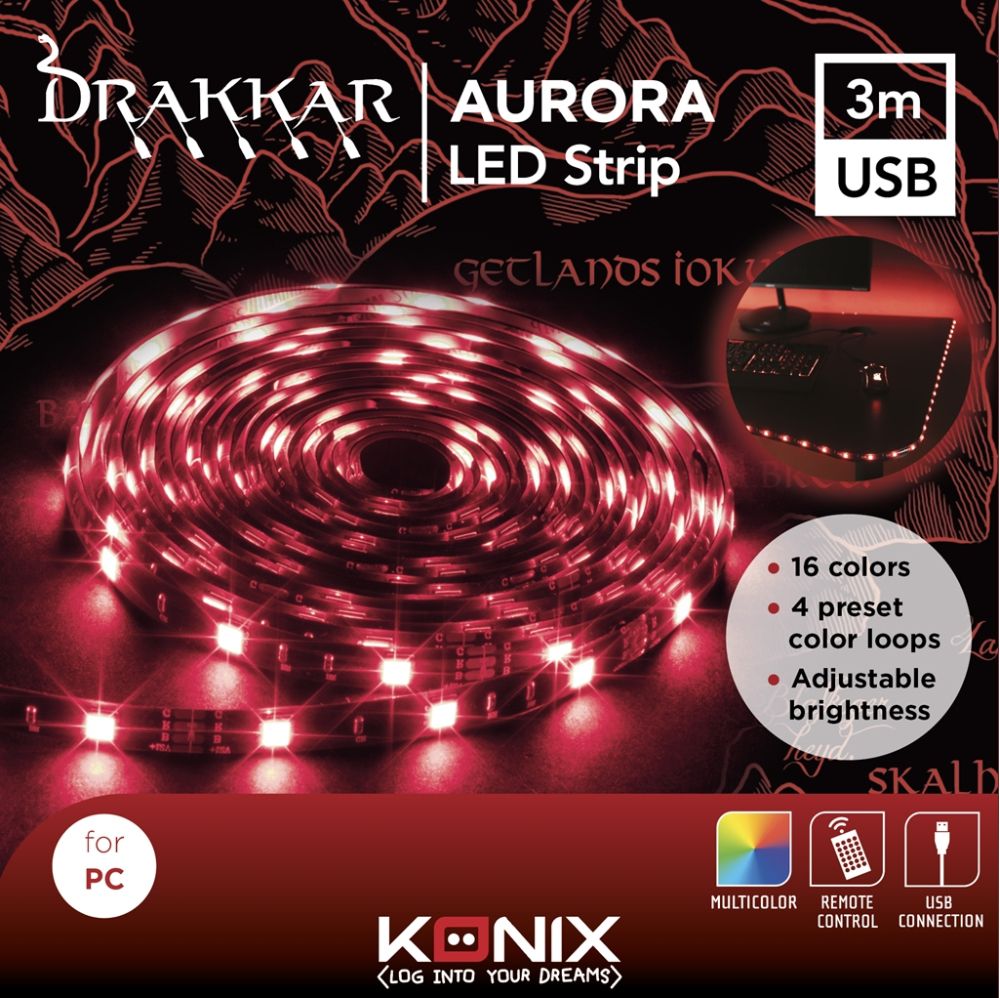 Konix Drakkar Bande Led Aurora 3m