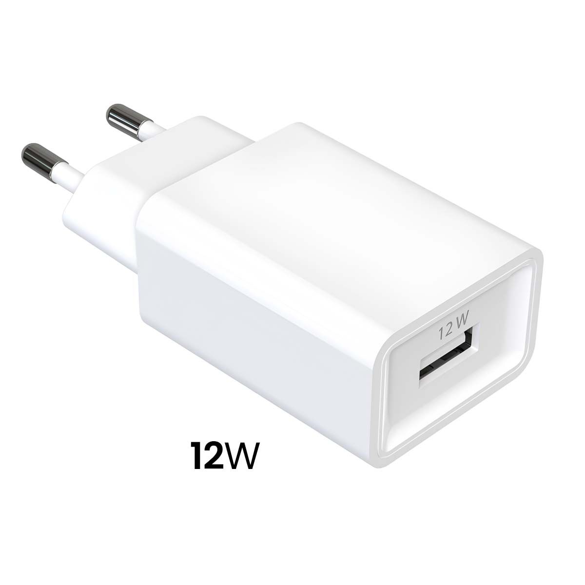 Pack Chargeur Secteur Usb-a 2.4a Avec Câble Usb-a Vers Lightning 1.5m Blanc Jaym