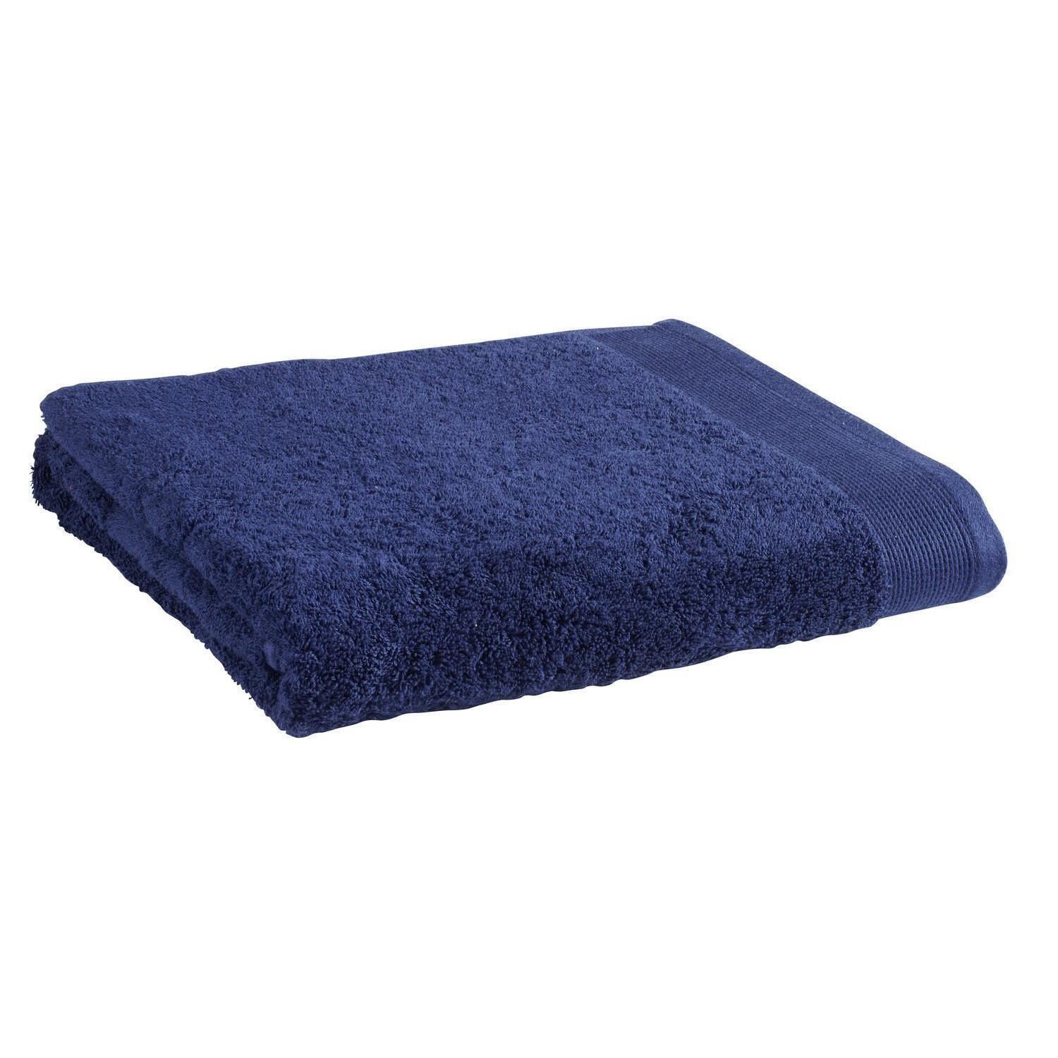 Serviette de bain marine en coton durable - 100x150cm TEX HOME
