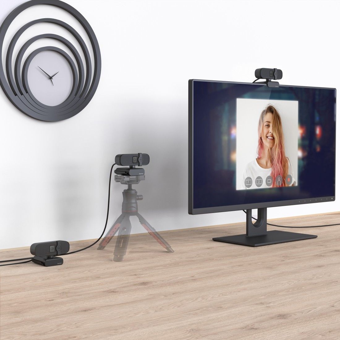 Hama C-400 Webcam 2 Mp 1920 X 1080 Pixels Usb 2.0 Noir