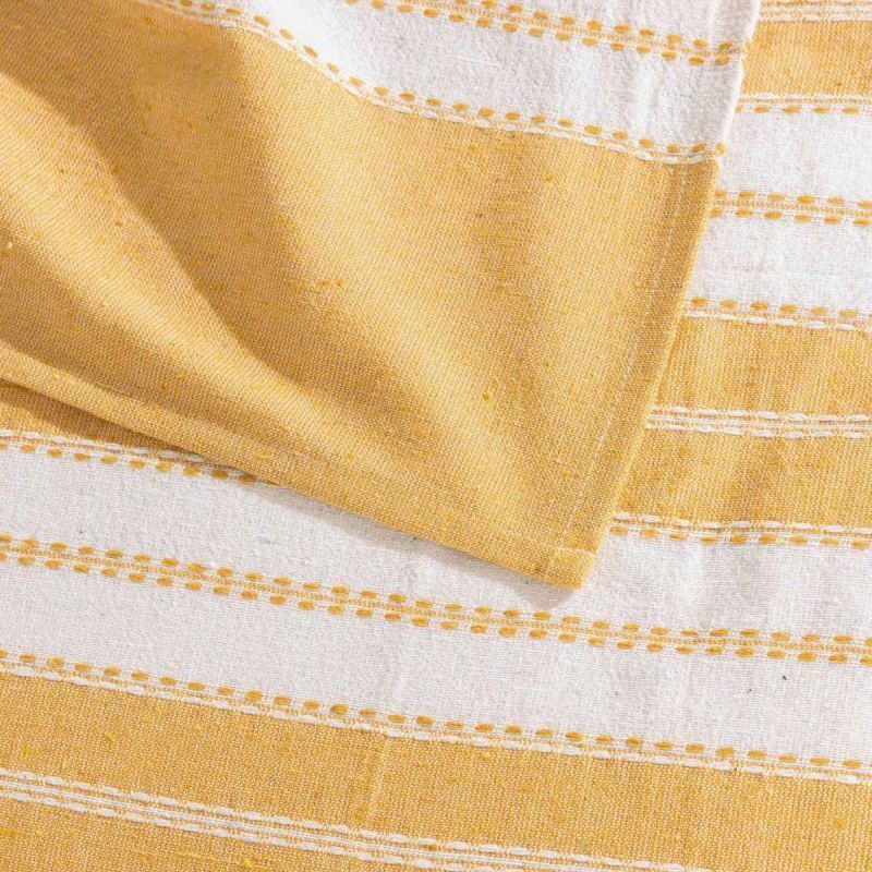 Couvre-lit Imprimé Jacquard "abby" 180x220cm Curry