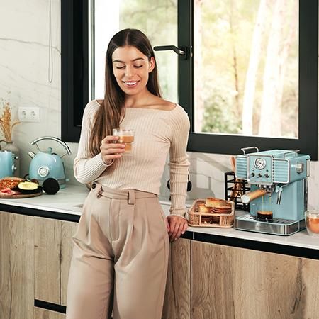 Machine À Expresso Cecotec Multi-boissons Comptoir Blue Ground Coffee