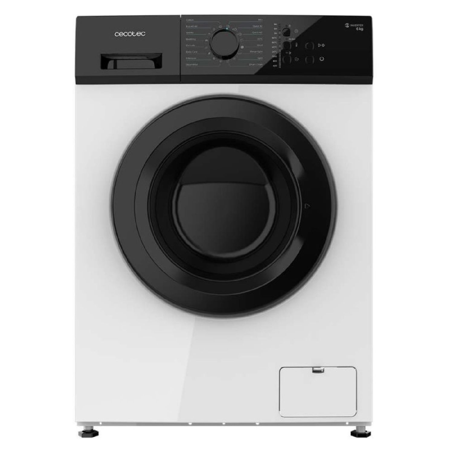 Lave-linge Cecotec 6kg Chargement Frontal Bolero Dresscode 620 Inverter. 1000rpm 16 Programmes Basse Consommation Moteur